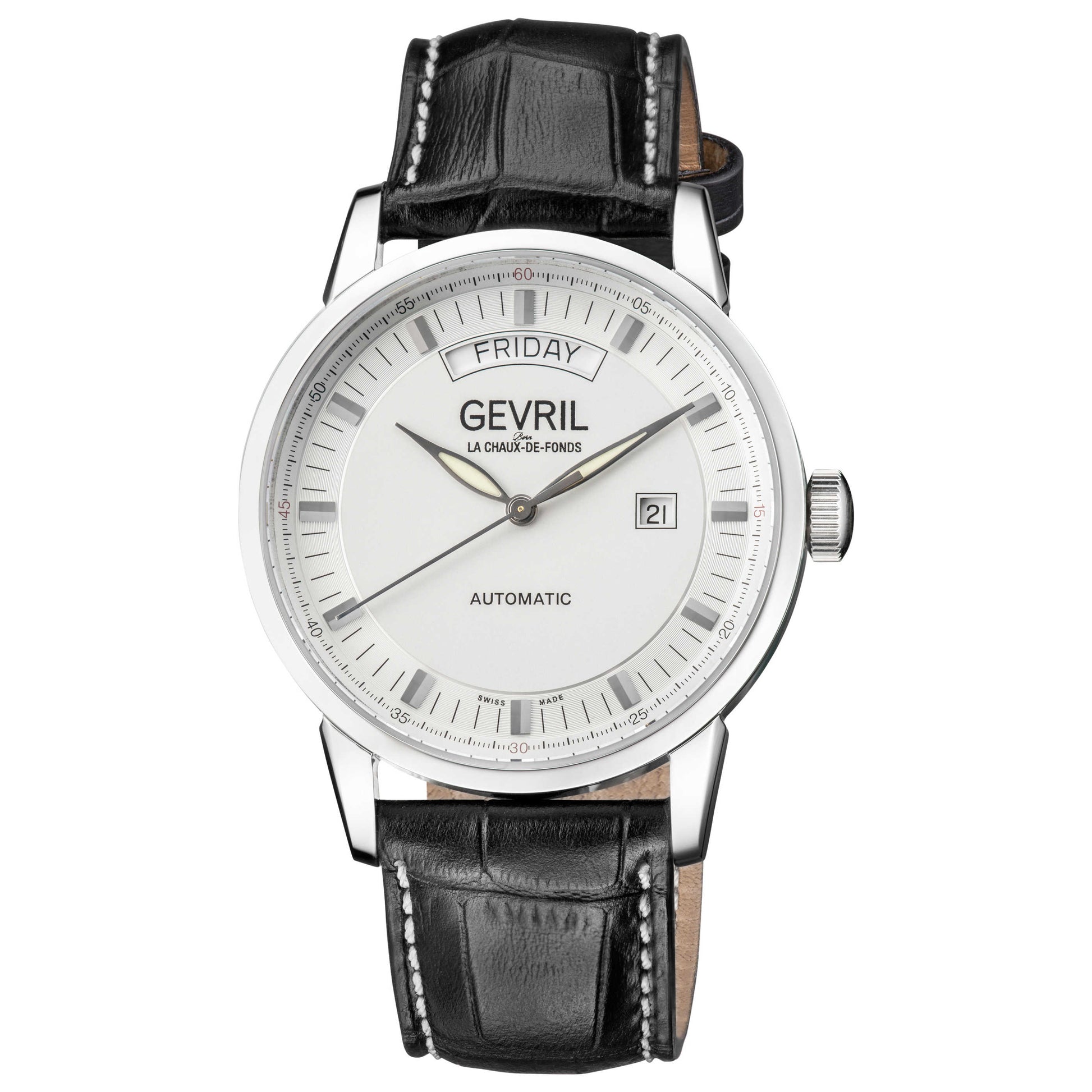 Front view of Gevril Five Points Men's Automatic Watch 461001