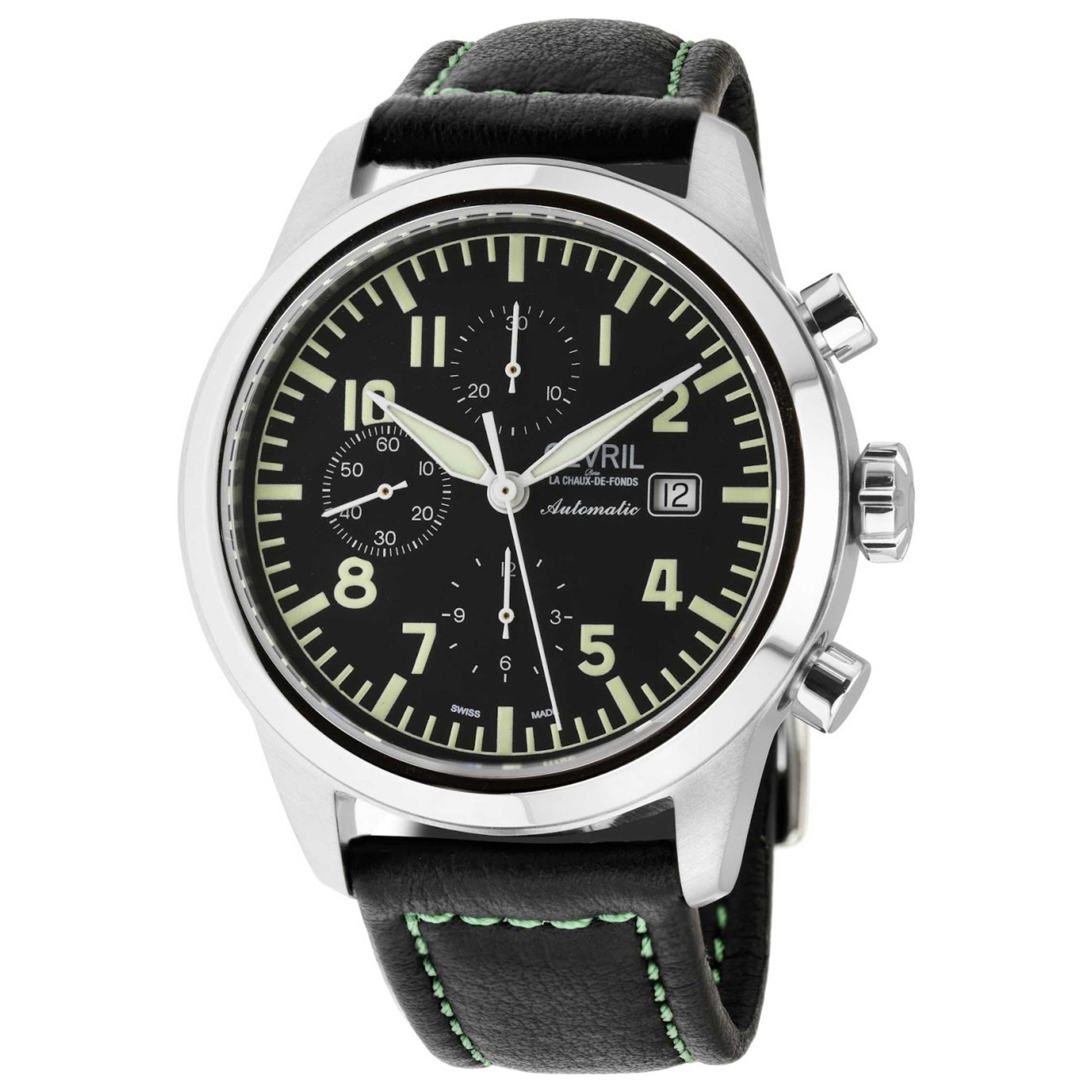 Front view of Gevril Vaughn Men's Automatic Watch 46107