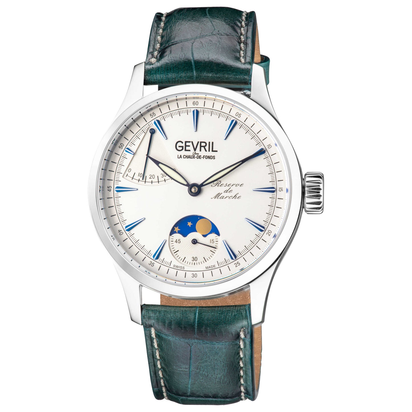 Front view of Gevril Five Points Men's Manual-Wind Watch 462001