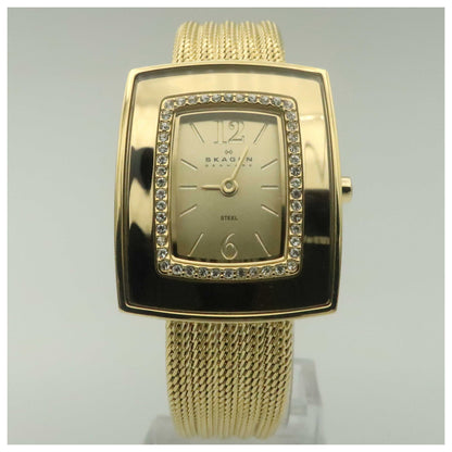 Front view of Skagen Mesh Women's Quartz Watch 463SGG-SD