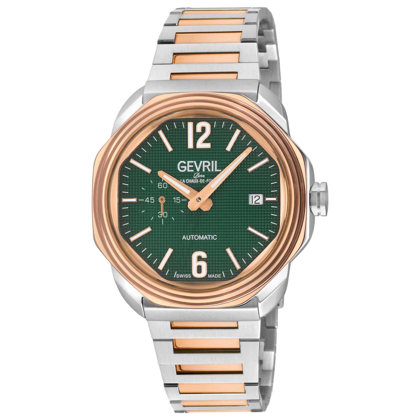 Front view of Gevril Roosevelt Men's Automatic Watch 46522B
