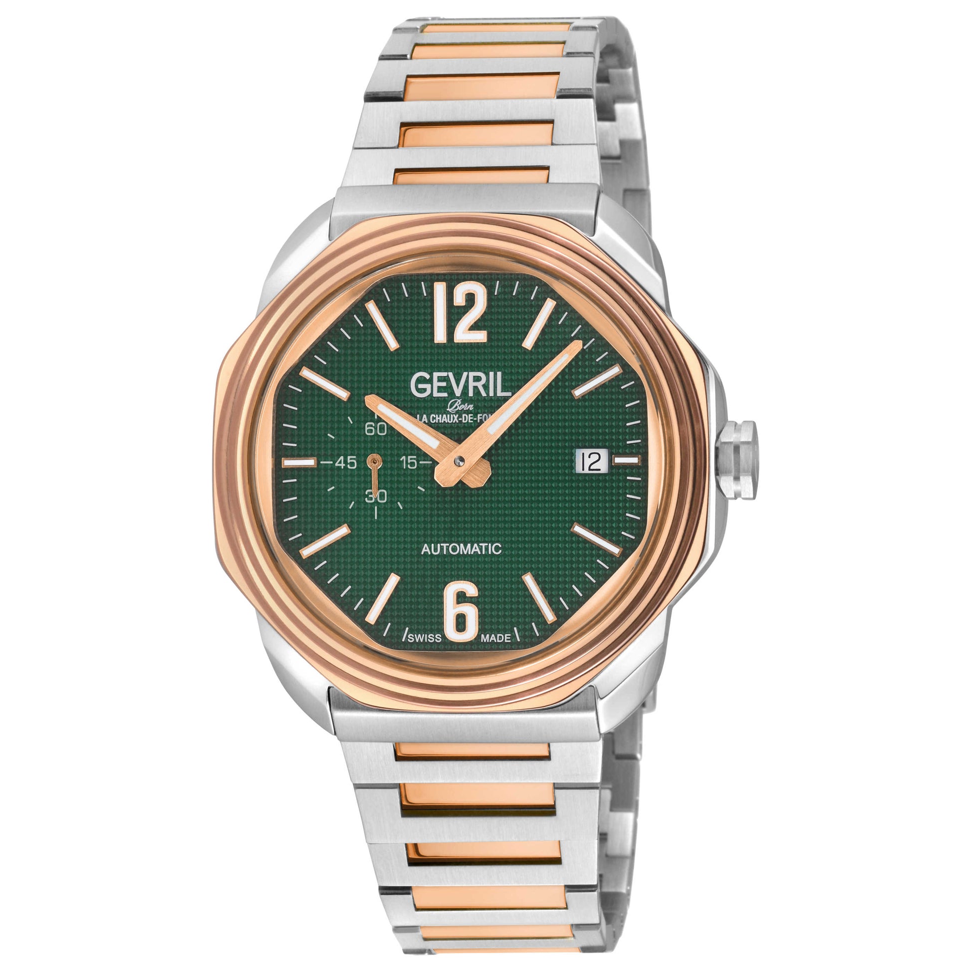 Front view of Gevril Roosevelt Men's Automatic Watch 46522B