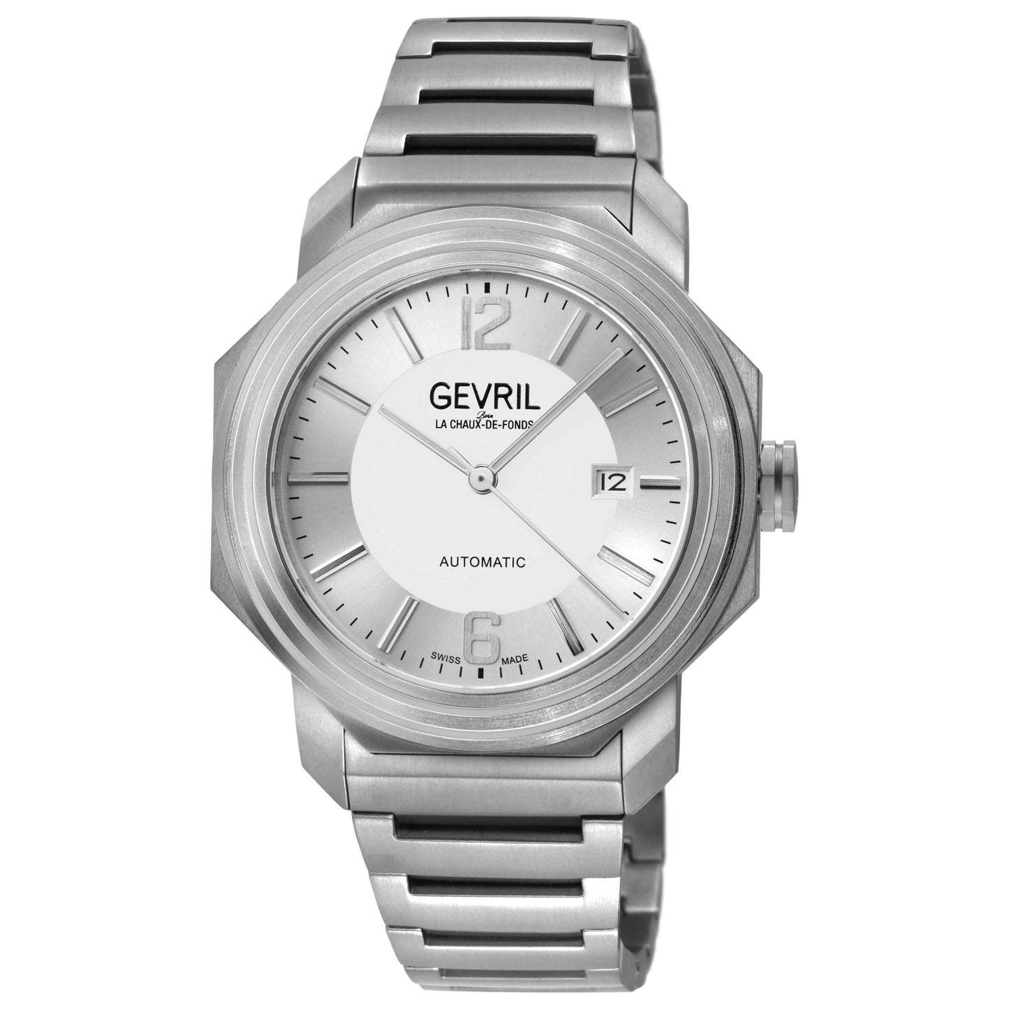Front view of Gevril Roosevelt Men's Automatic Watch 46530B
