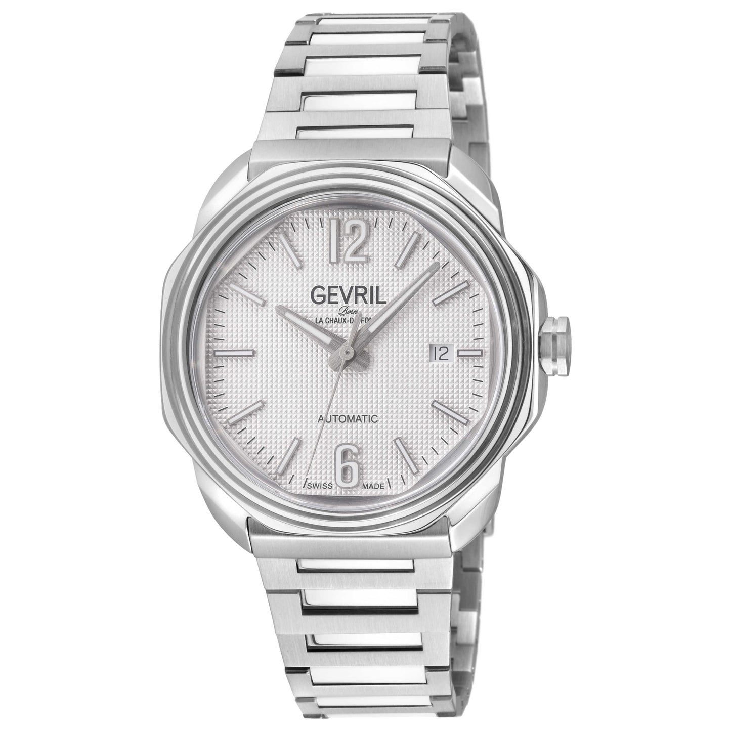 Front view of Gevril Roosevelt Men's Automatic Watch 46540B