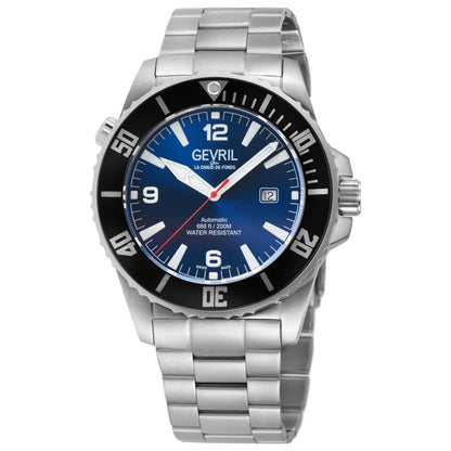 Front view of Gevril Canal Street Men's Automatic Watch 46601B