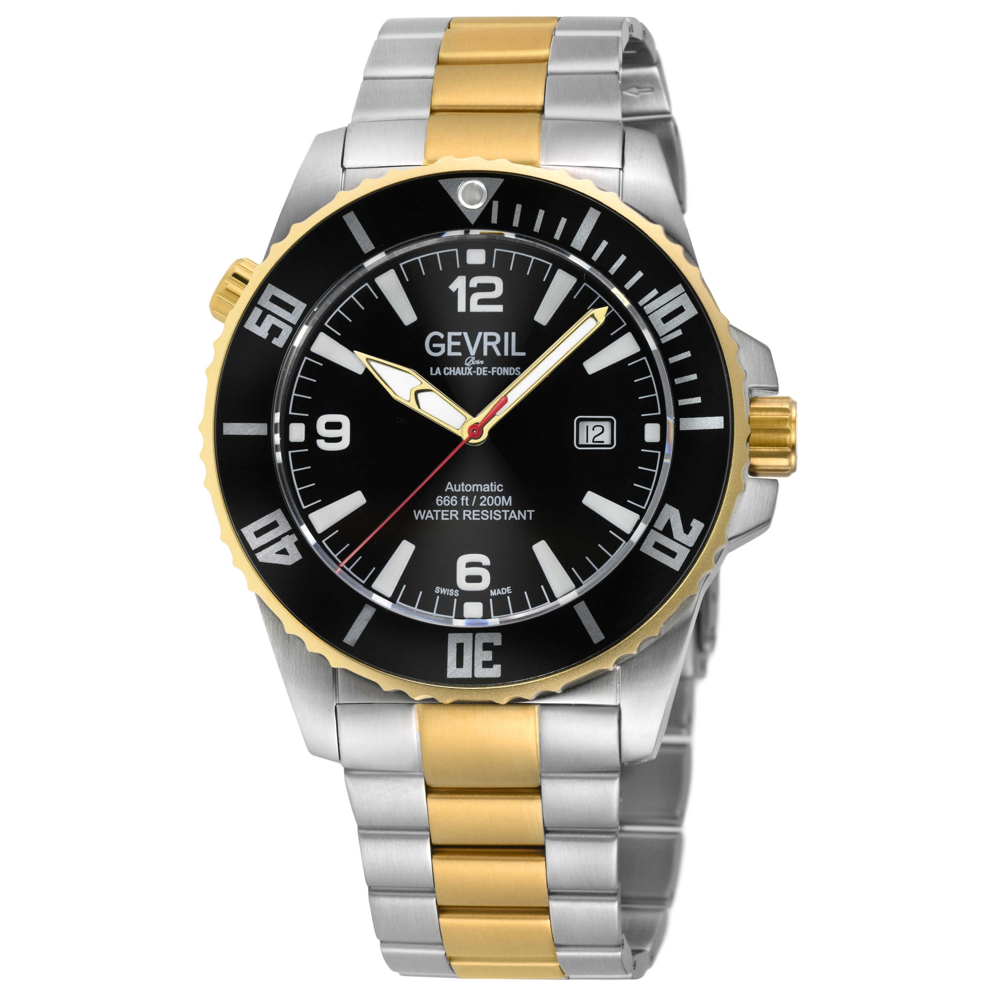 Front view of Gevril Canal Street Men's Automatic Watch 46602B