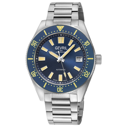 Front view of Gevril Mariner Row Men's Automatic Watch 46901B