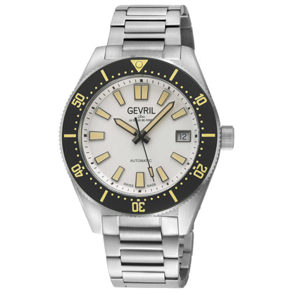 Front view of Gevril Mariner Row Men's Automatic Watch 46902B