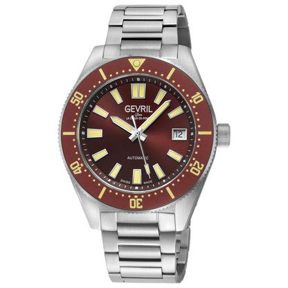 Front view of Gevril Mariner Row Men's Automatic Watch 46904B