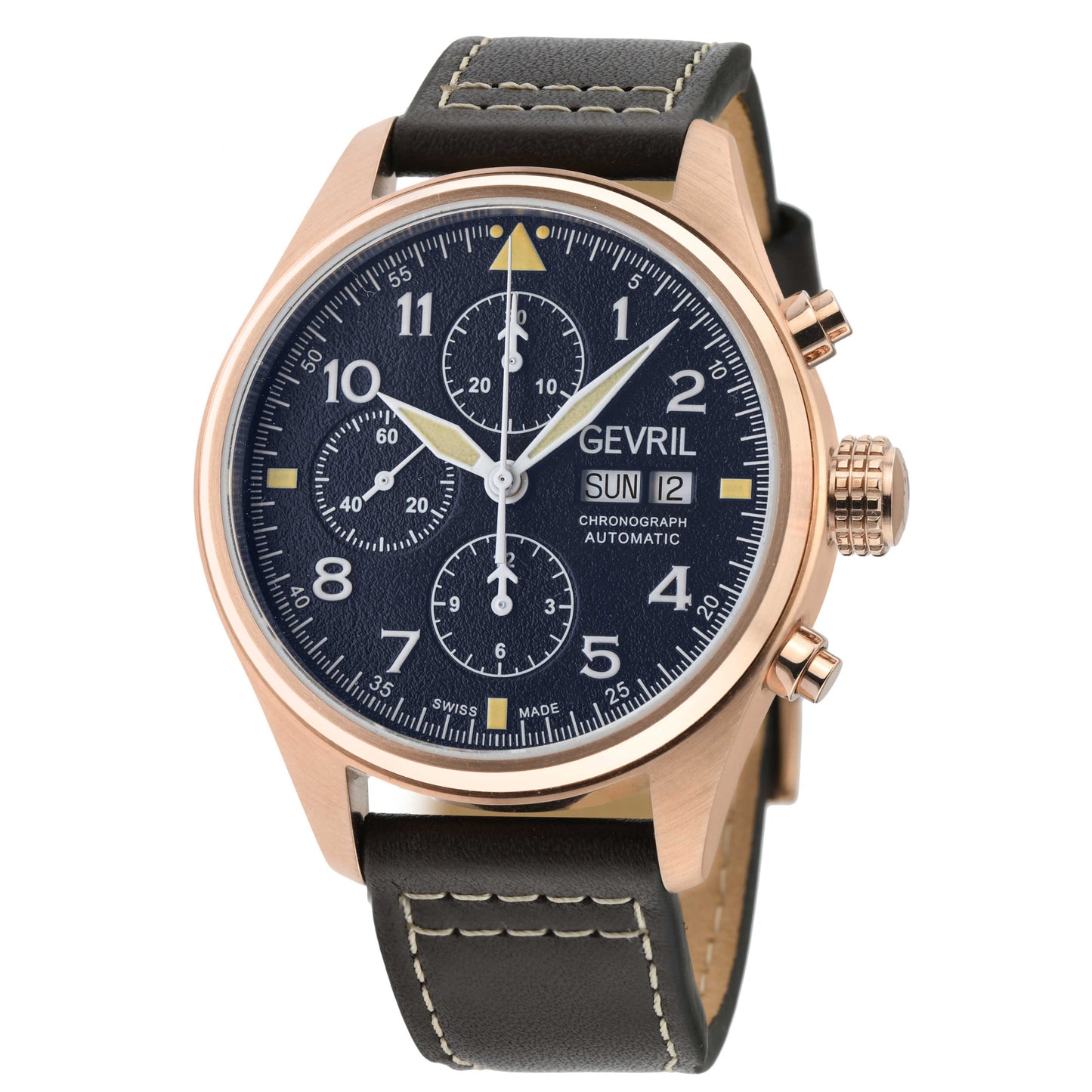Front view of Gevril Vaughn Men's Automatic Watch 47002