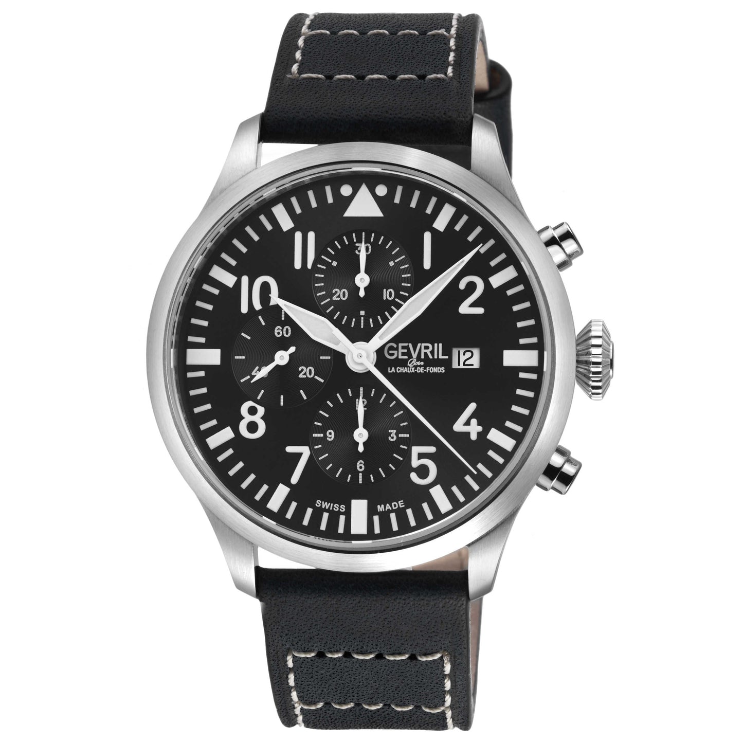 Front view of Gevril Vaughn Men's Automatic Watch 47100-1