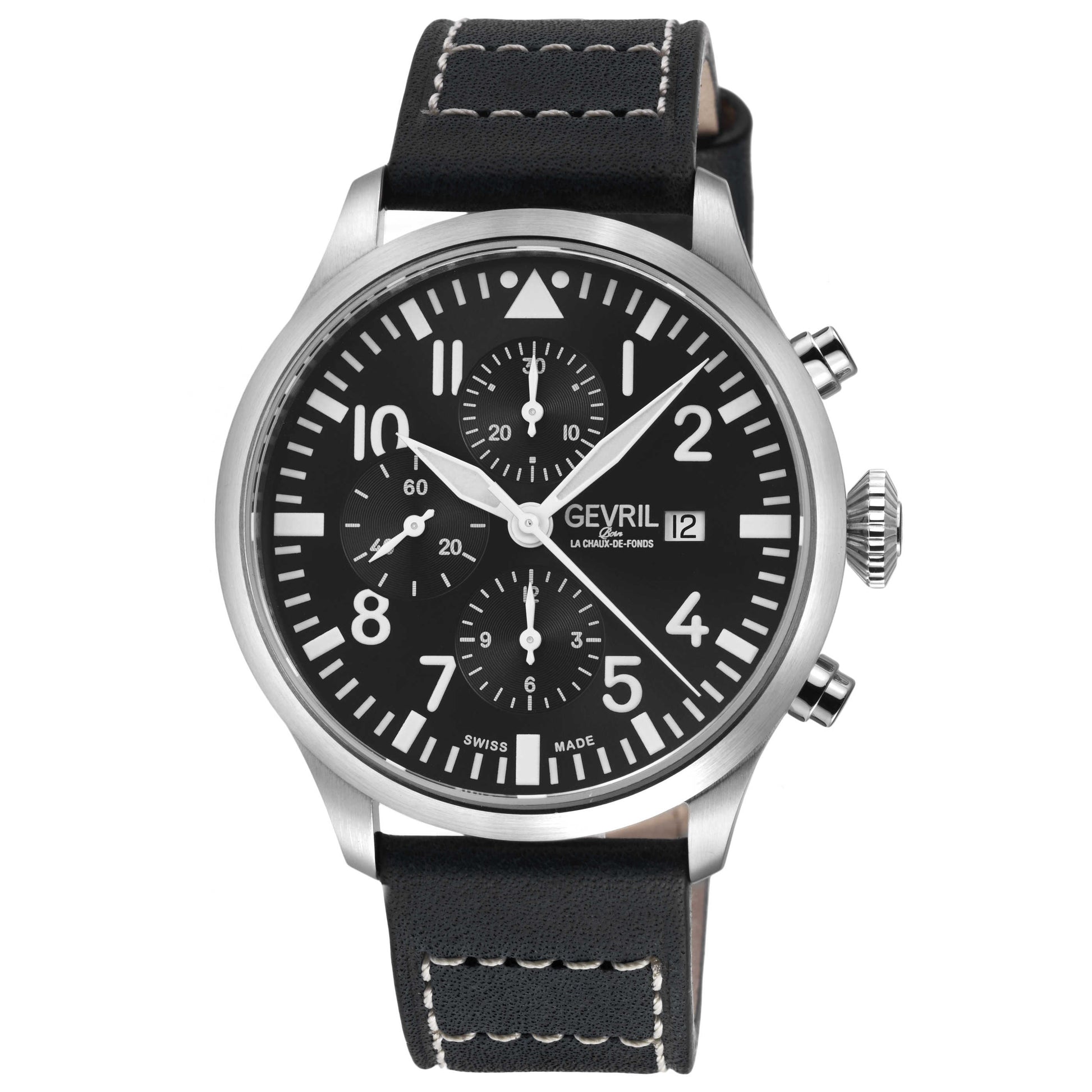Front view of Gevril Vaughn Men's Automatic Watch 47100-1
