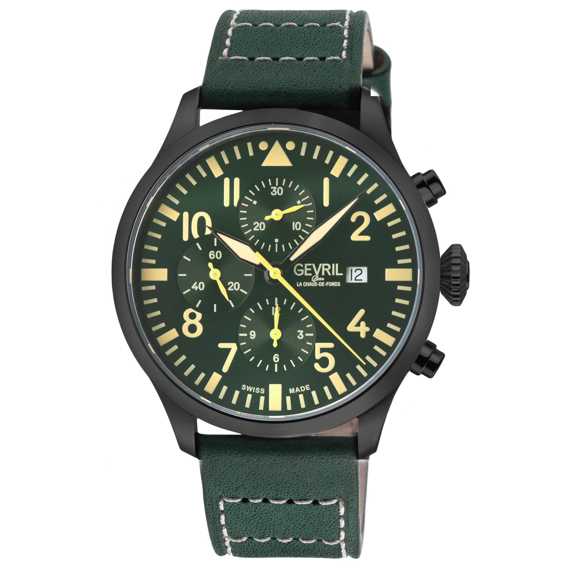 Front view of Gevril Vaughn Men's Automatic Watch 47104-1