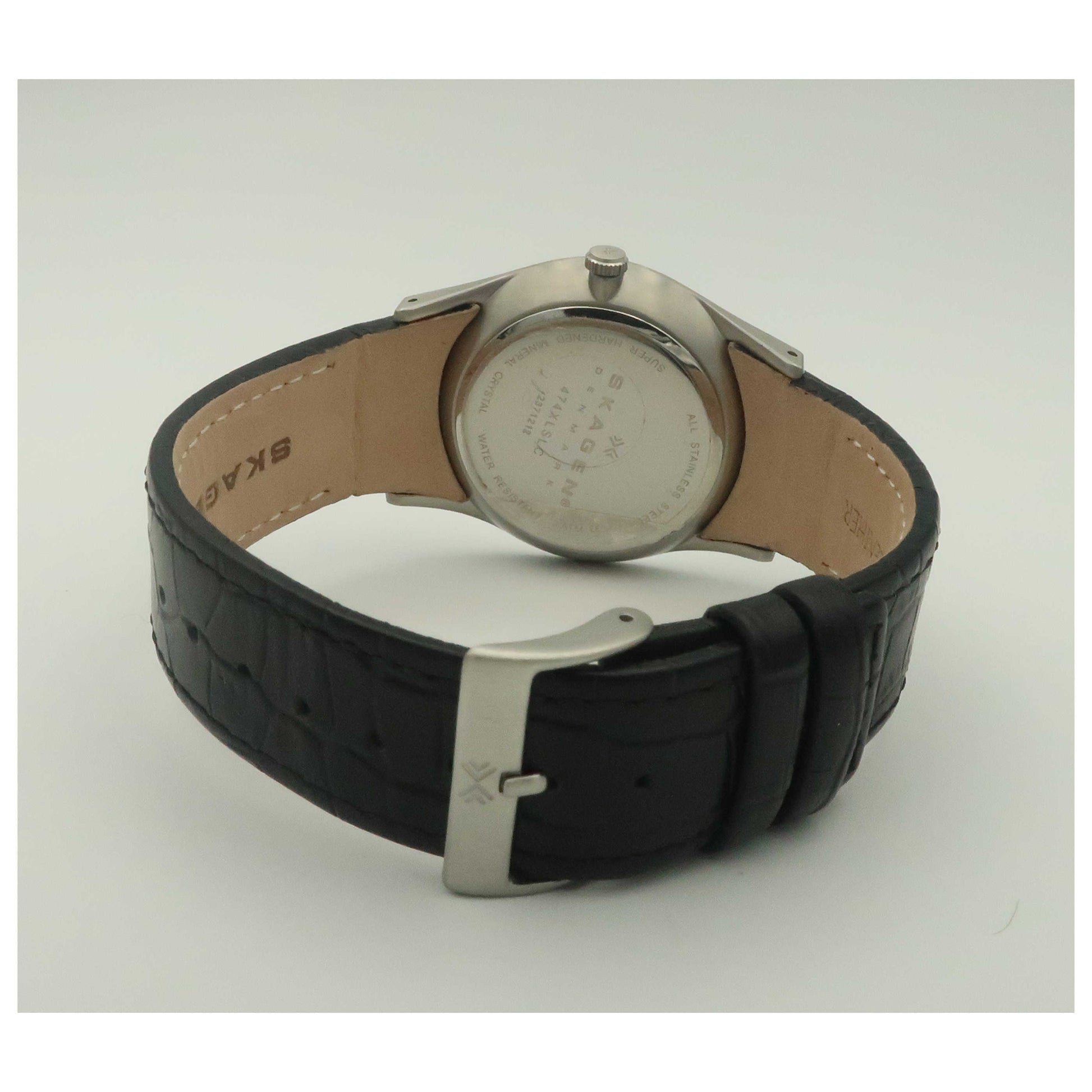 Skagen Leather Men's Quartz Watch 474XLSLC-SDV - Image #2