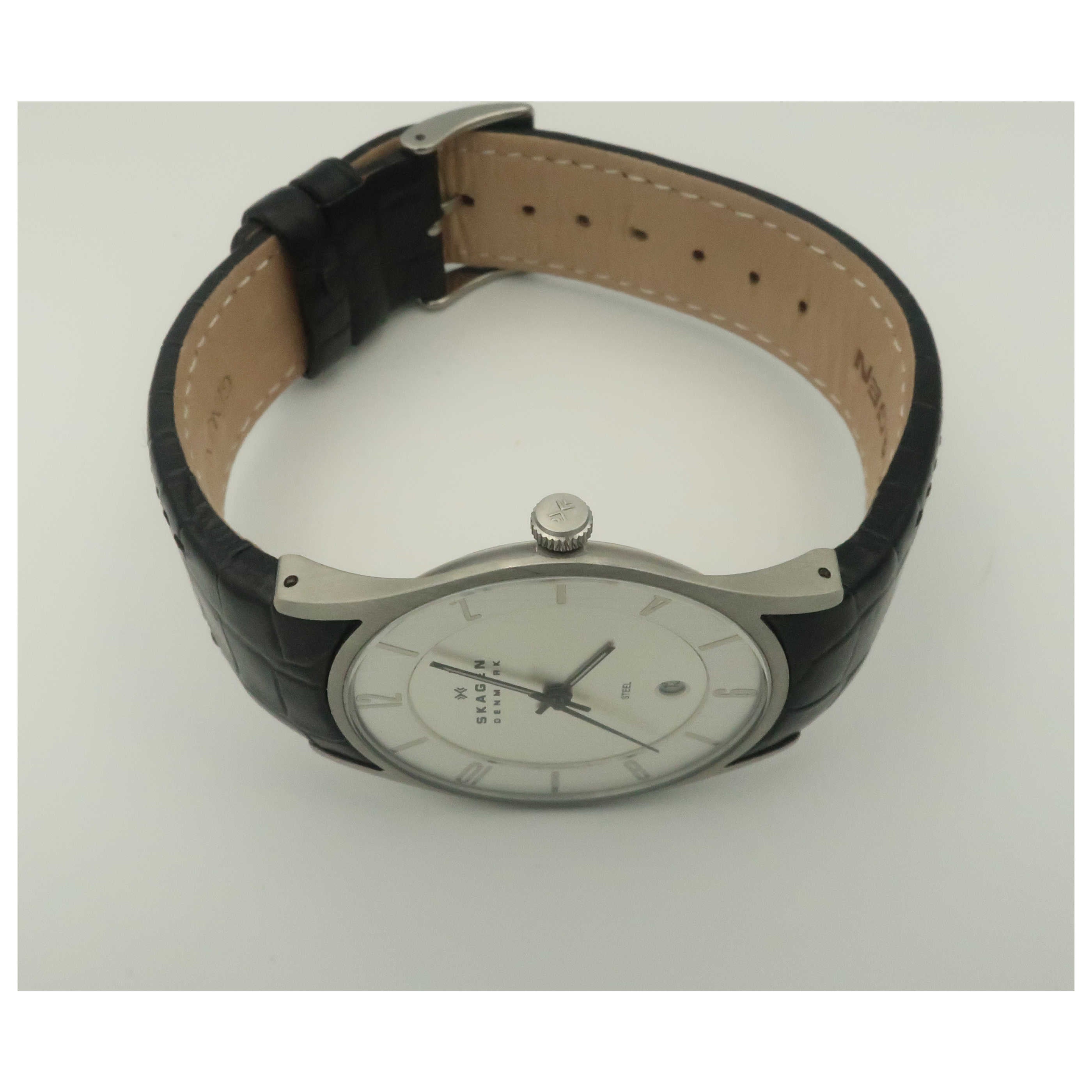 Skagen Leather 474XLSLC-SDV Men's Watch – Ashford.com