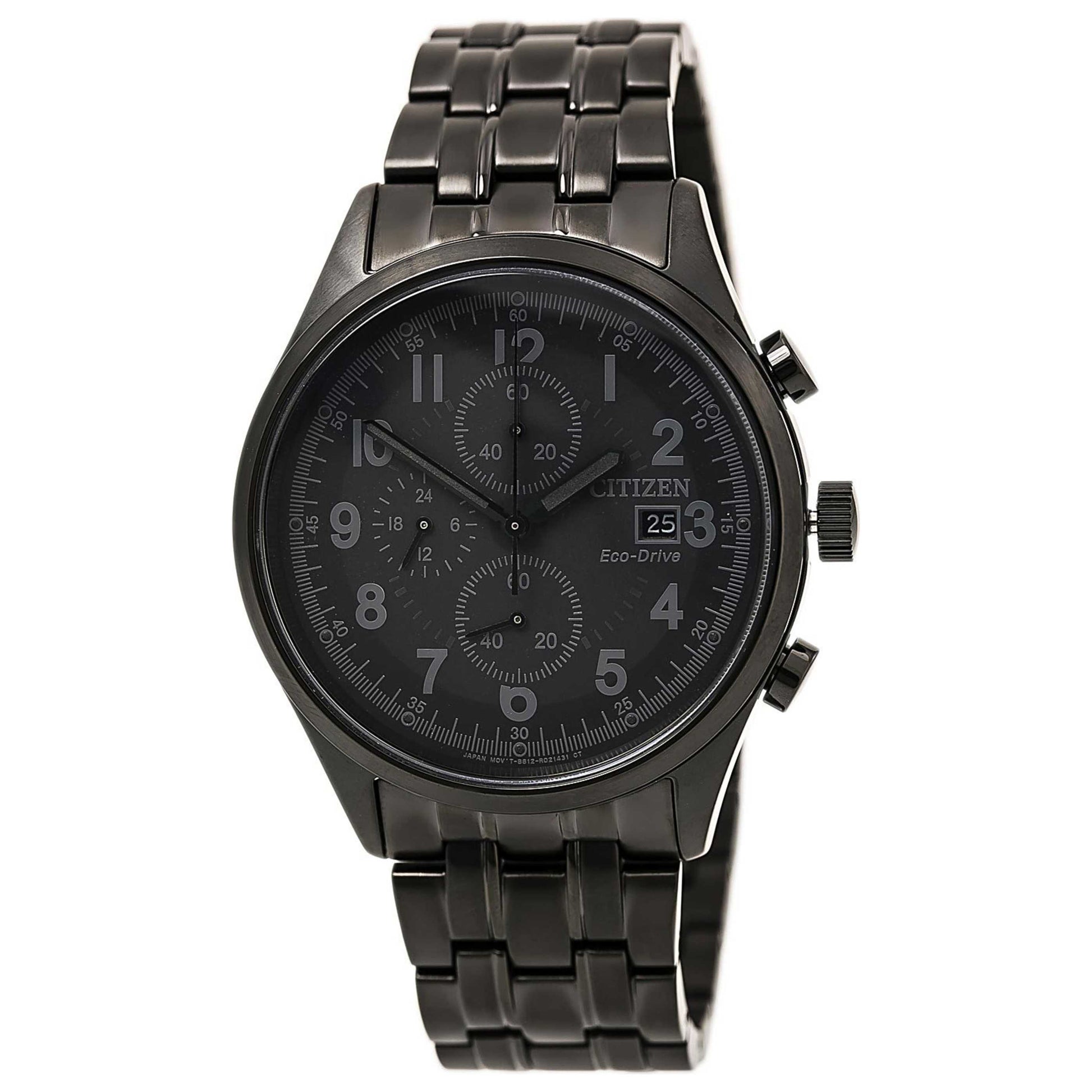 Front view of Citizen Chandler Men's Solar Powered Quartz Eco-Drive Watch 47515524431