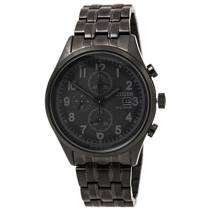 Front view of Citizen Chandler Men's Solar Powered Quartz Eco-Drive Watch 47515524431