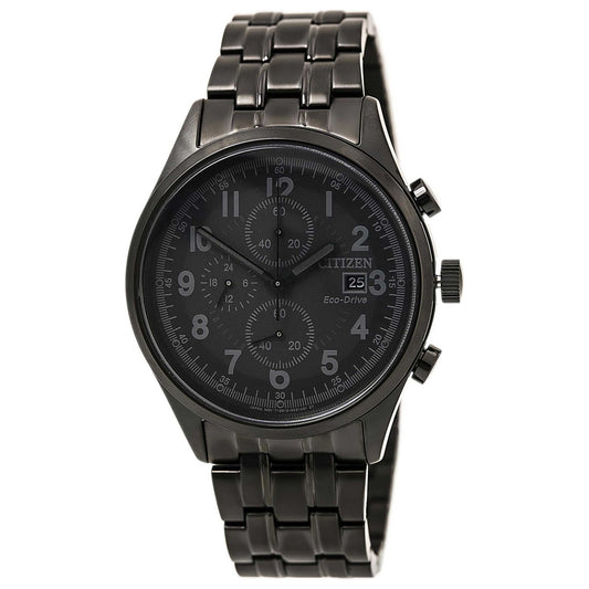 Front view of Citizen Chandler Men's Solar Powered Quartz Eco-Drive Watch 47515524431