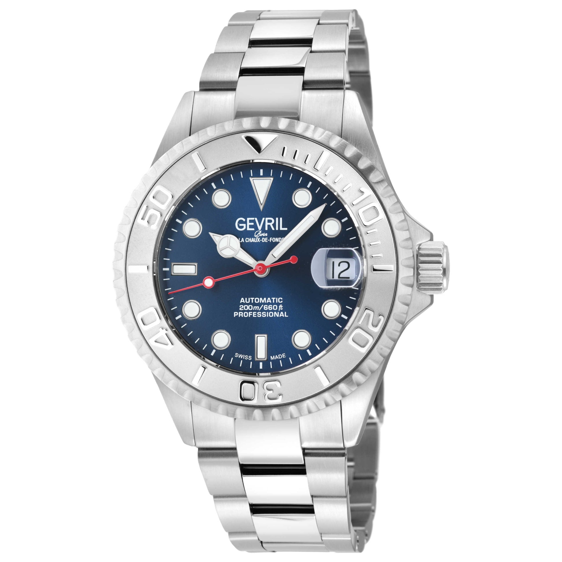 Front view of Gevril Wall Street Men's Automatic Watch 4751B