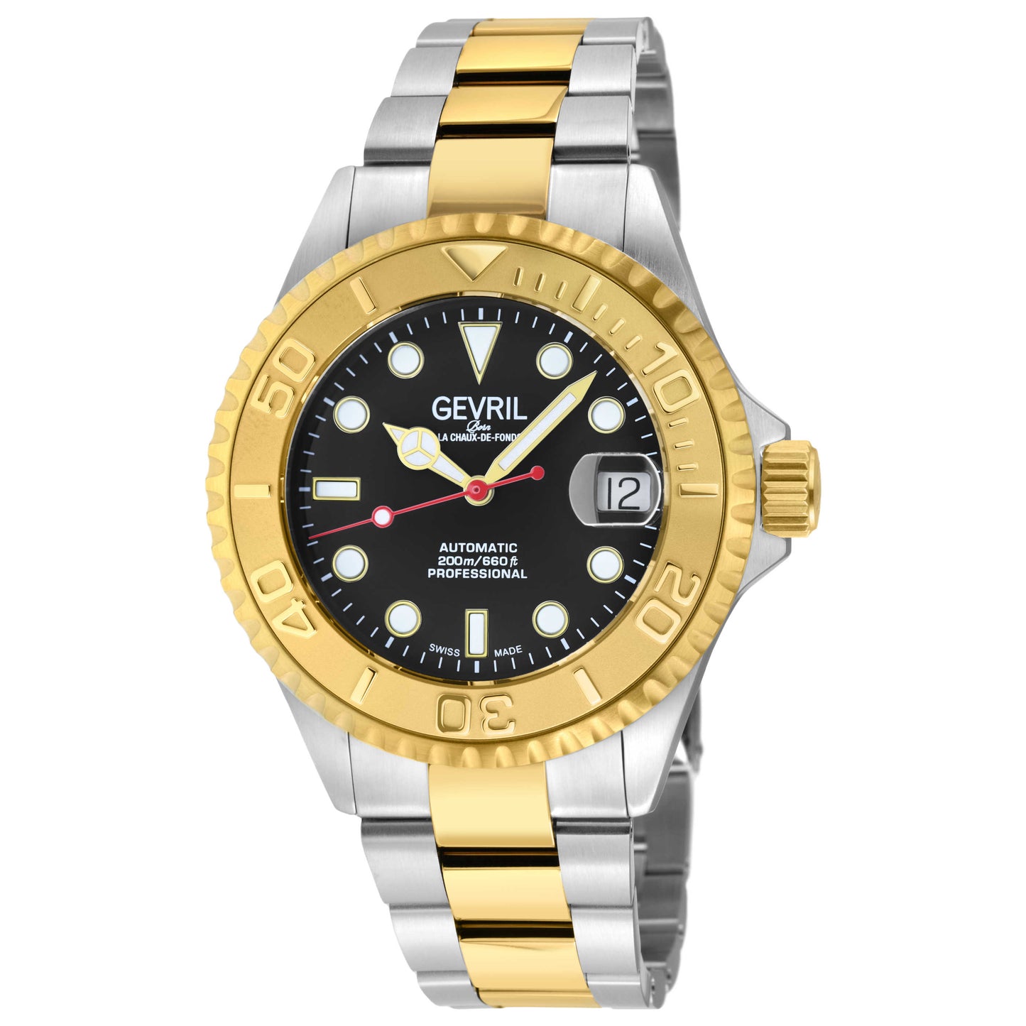 Front view of Gevril Wall Street Men's Automatic Watch 4755B