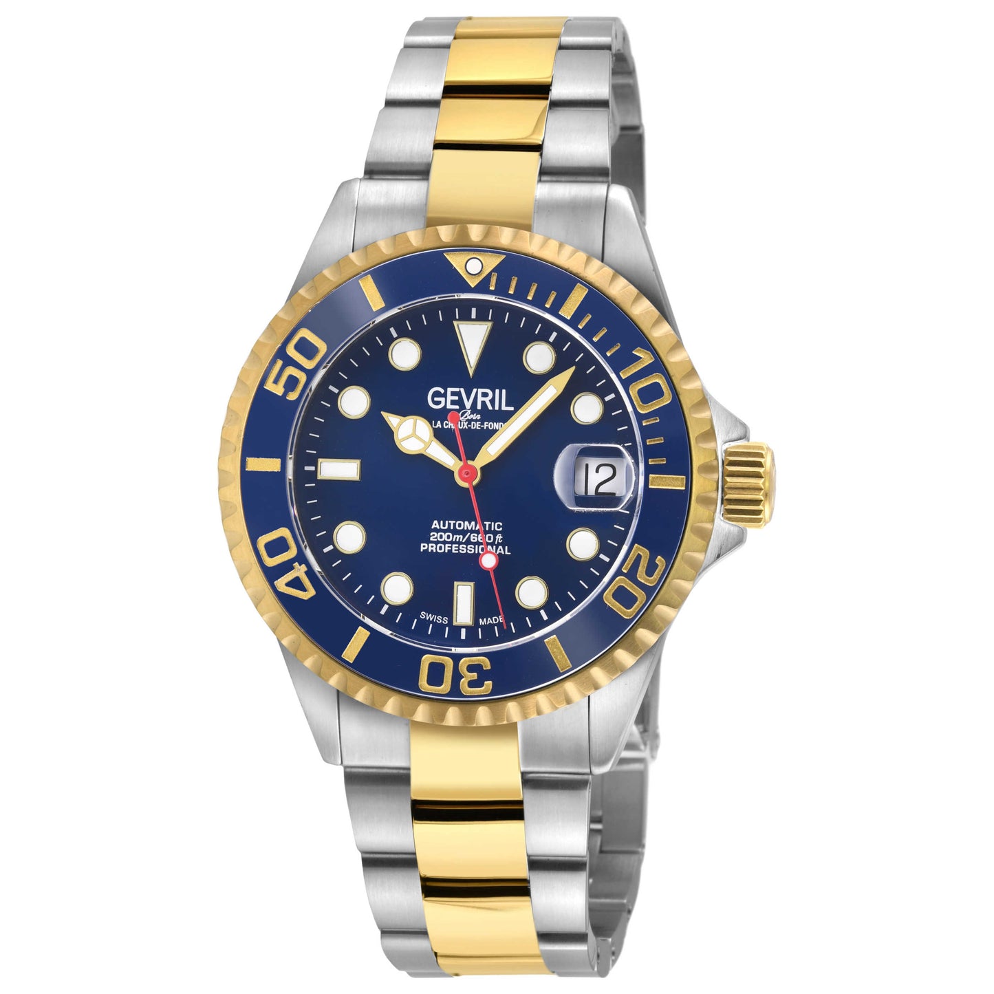 Front view of Gevril Wall Street Men's Automatic Watch 4766B