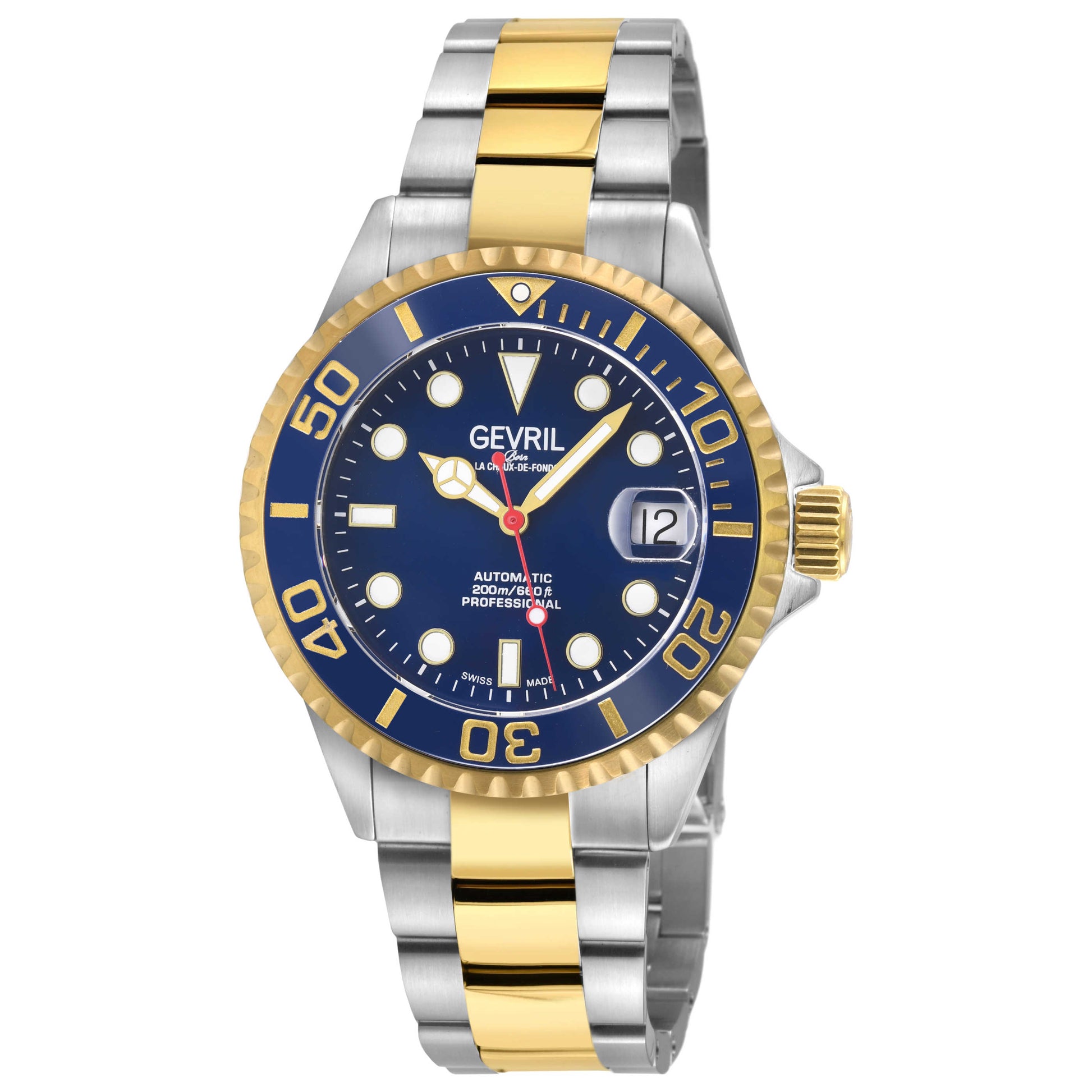 Front view of Gevril Wall Street Men's Automatic Watch 4766B