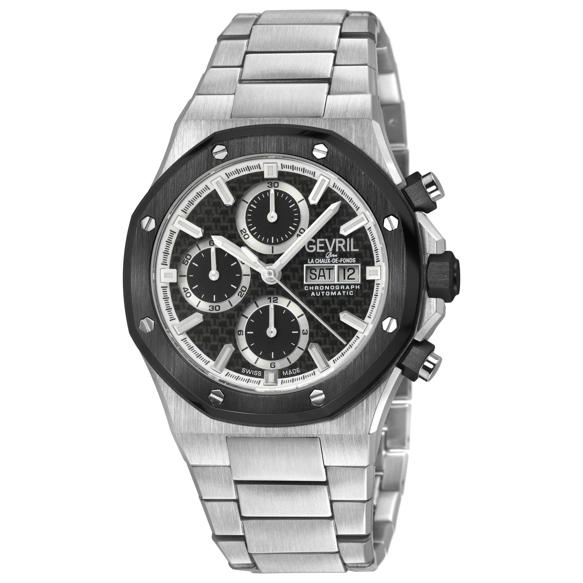 Front view of Gevril Kingsgate Men's Automatic Watch 47903B