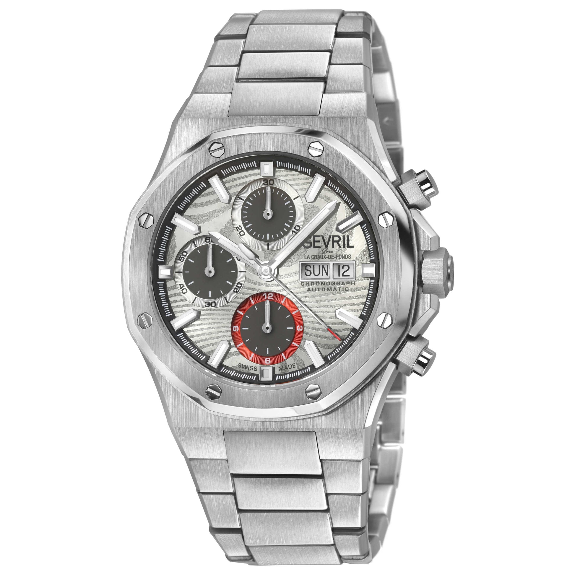 Front view of Gevril Kingsgate Men's Automatic Watch 47904B