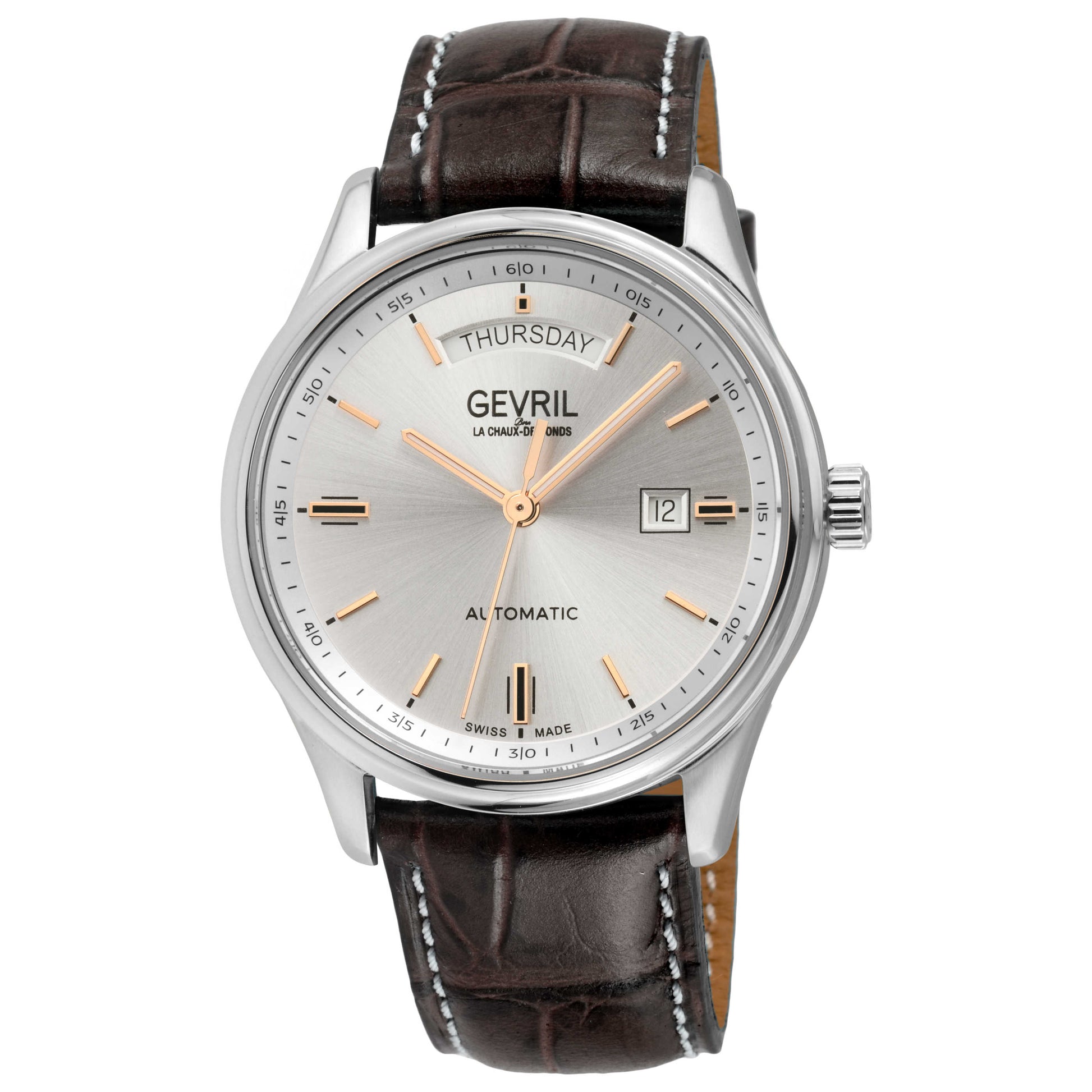 Front view of Gevril Excelsior Men's Automatic Watch 48201