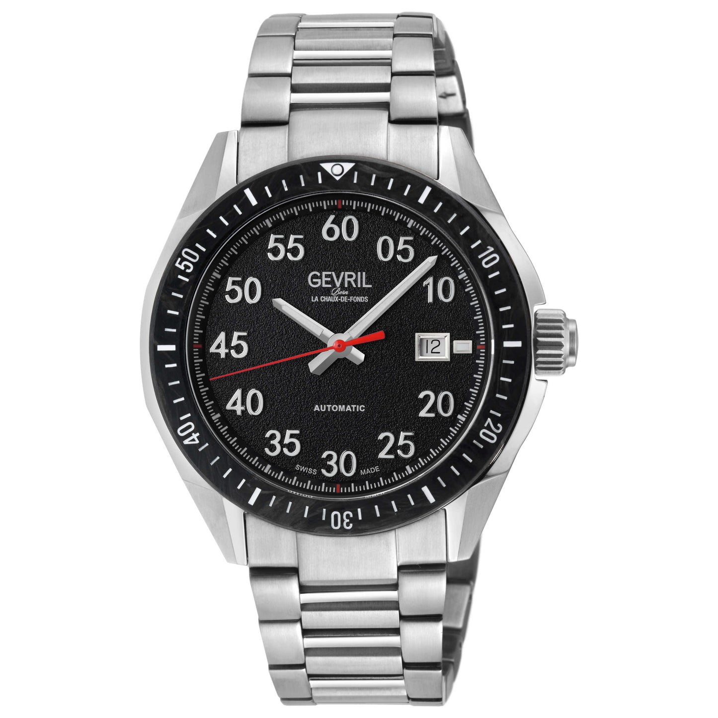Front view of Gevril Ascari Men's Automatic Watch 48300B