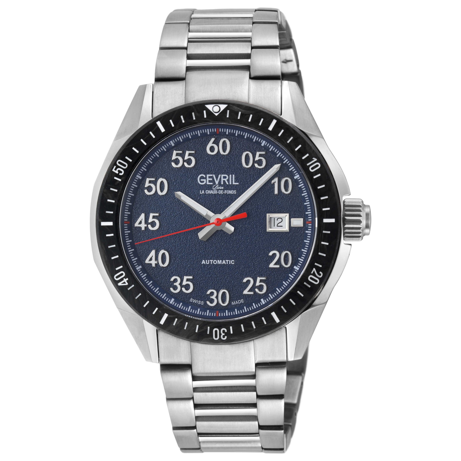 Front view of Gevril Ascari Men's Automatic Watch 48301B