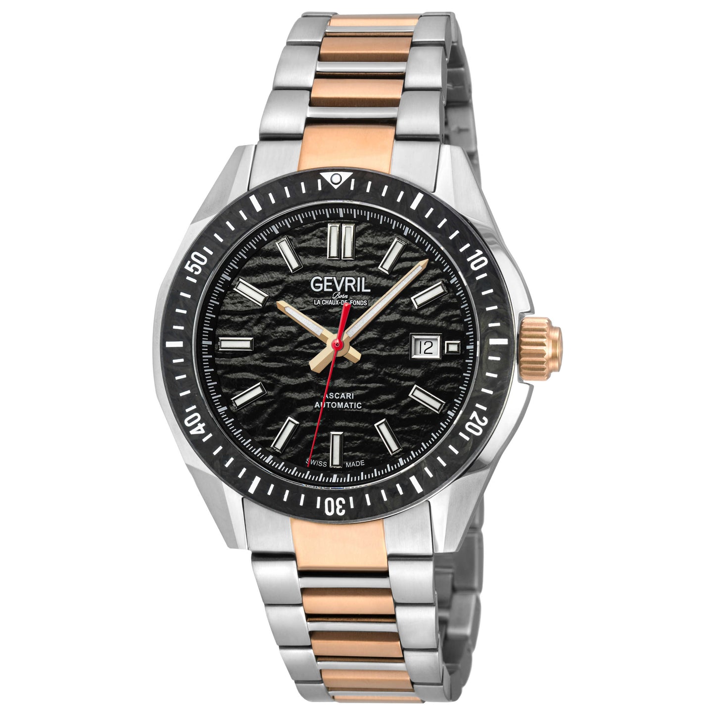 Front view of Gevril Ascari Men's Automatic Watch 48303BN