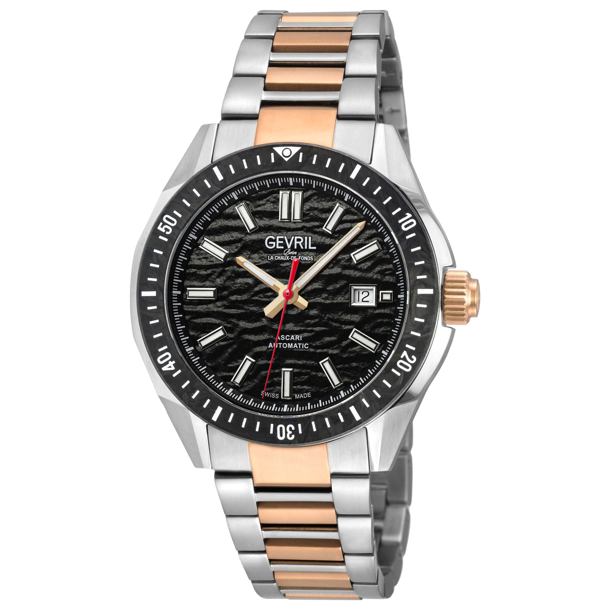 Front view of Gevril Ascari Men's Automatic Watch 48303BN