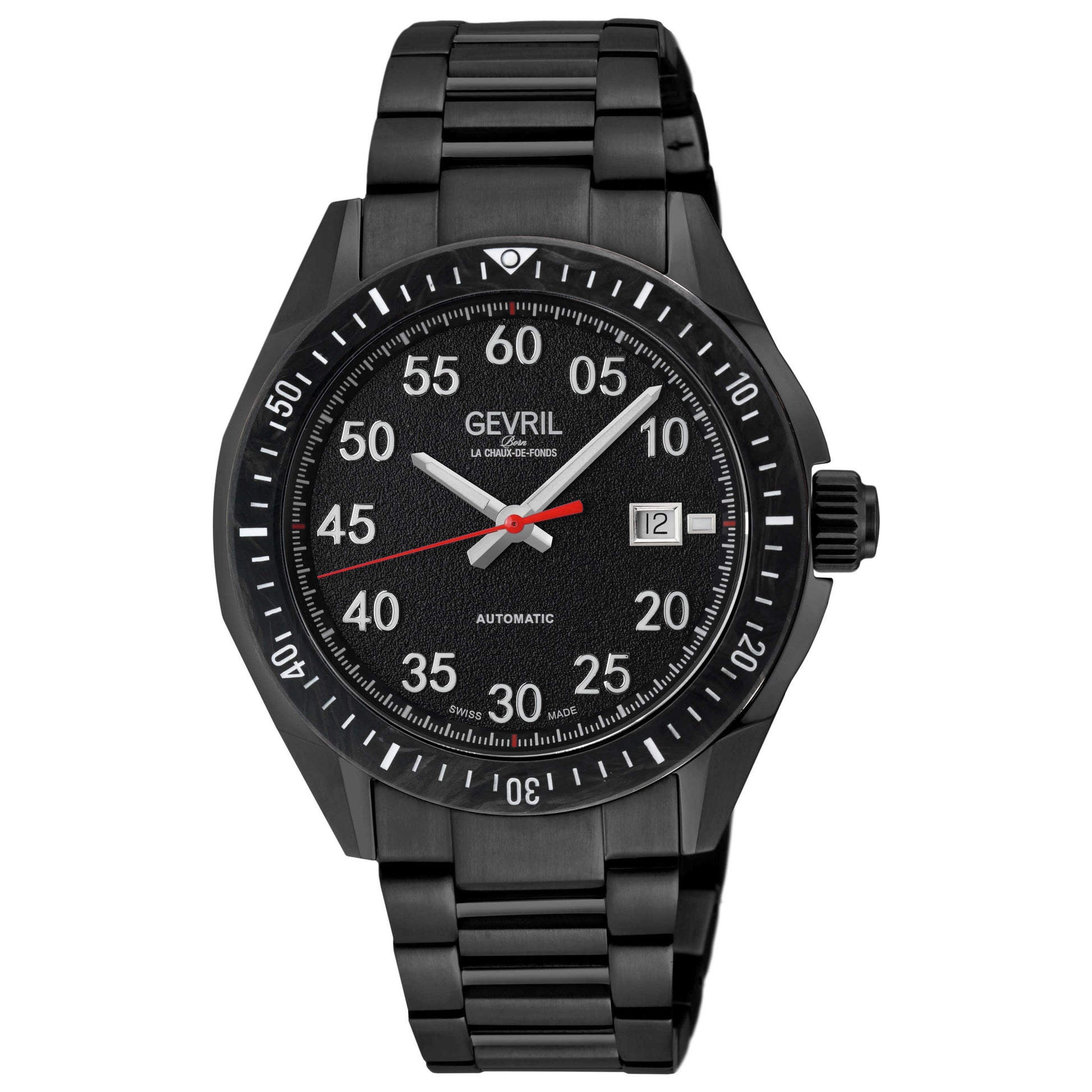 Front view of Gevril Ascari Men's Automatic Watch 48304B