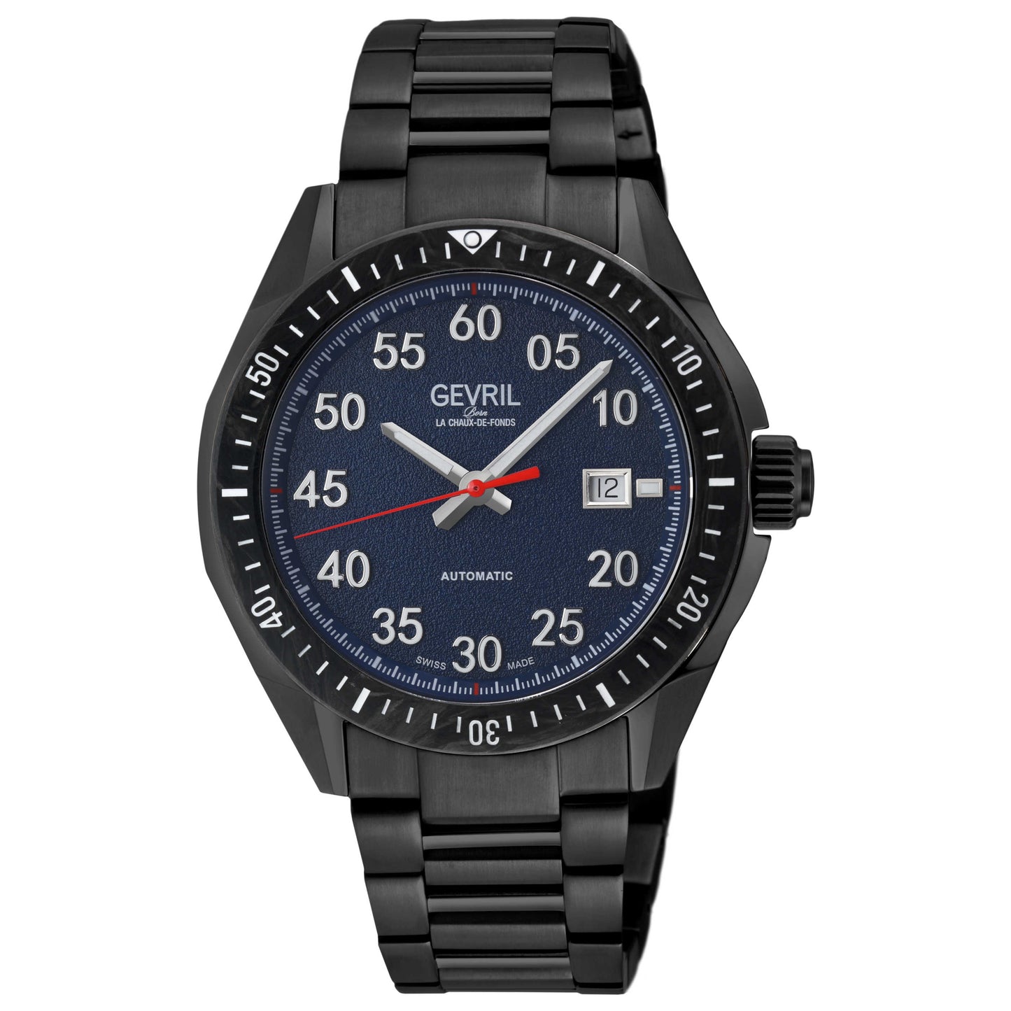 Front view of Gevril Ascari Men's Automatic Watch 48305B