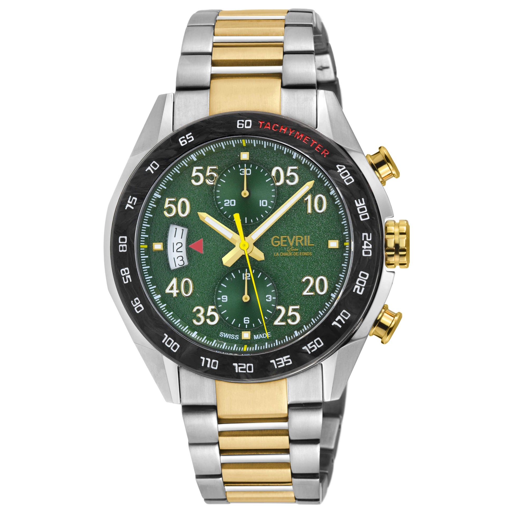 Front view of Gevril Ascari Chronograph Men's Automatic Watch 48316B