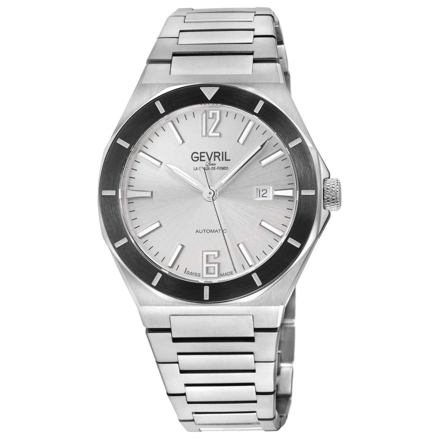 Front view of Gevril High Line Men's Automatic Watch 48404B