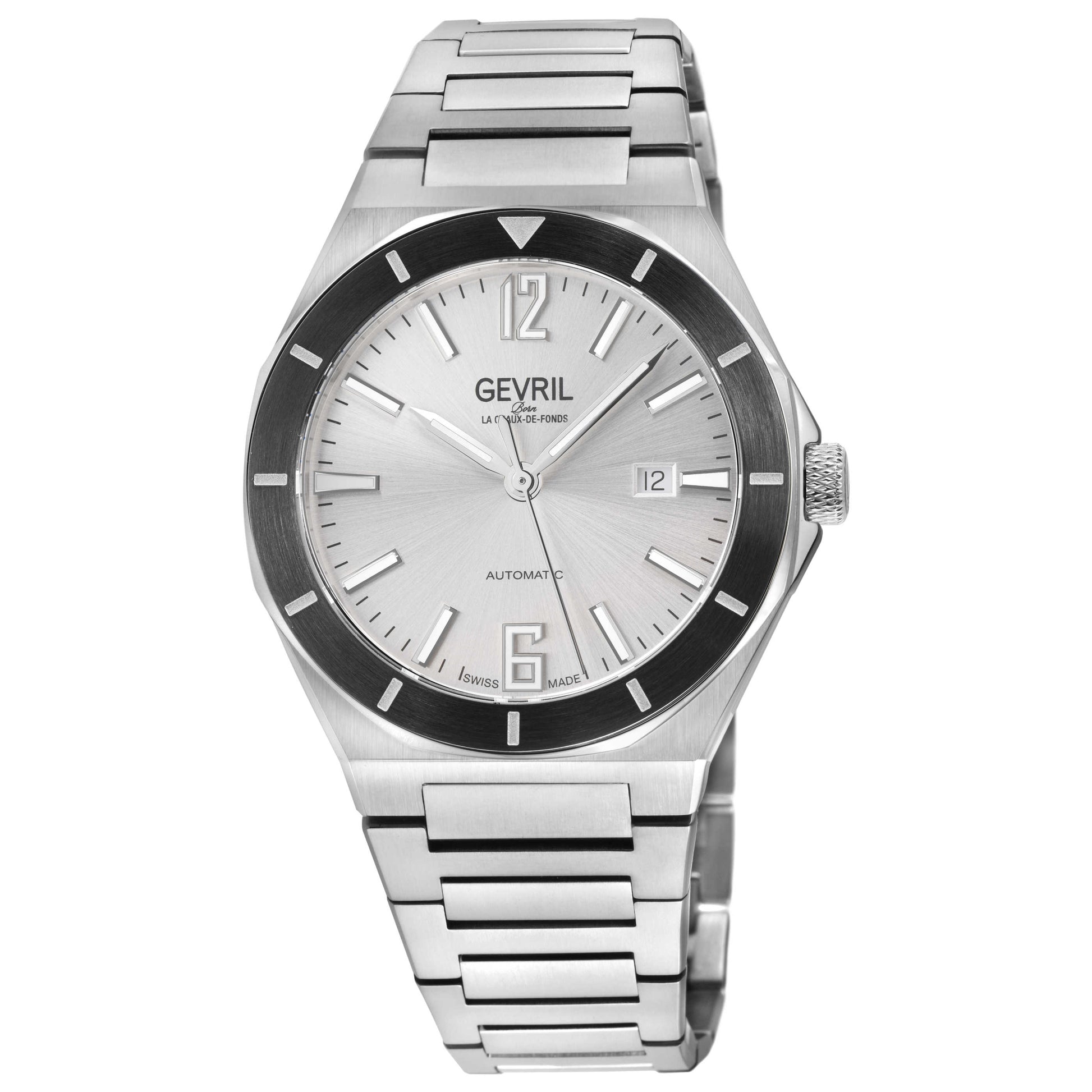 Front view of Gevril High Line Men's Automatic Watch 48404B
