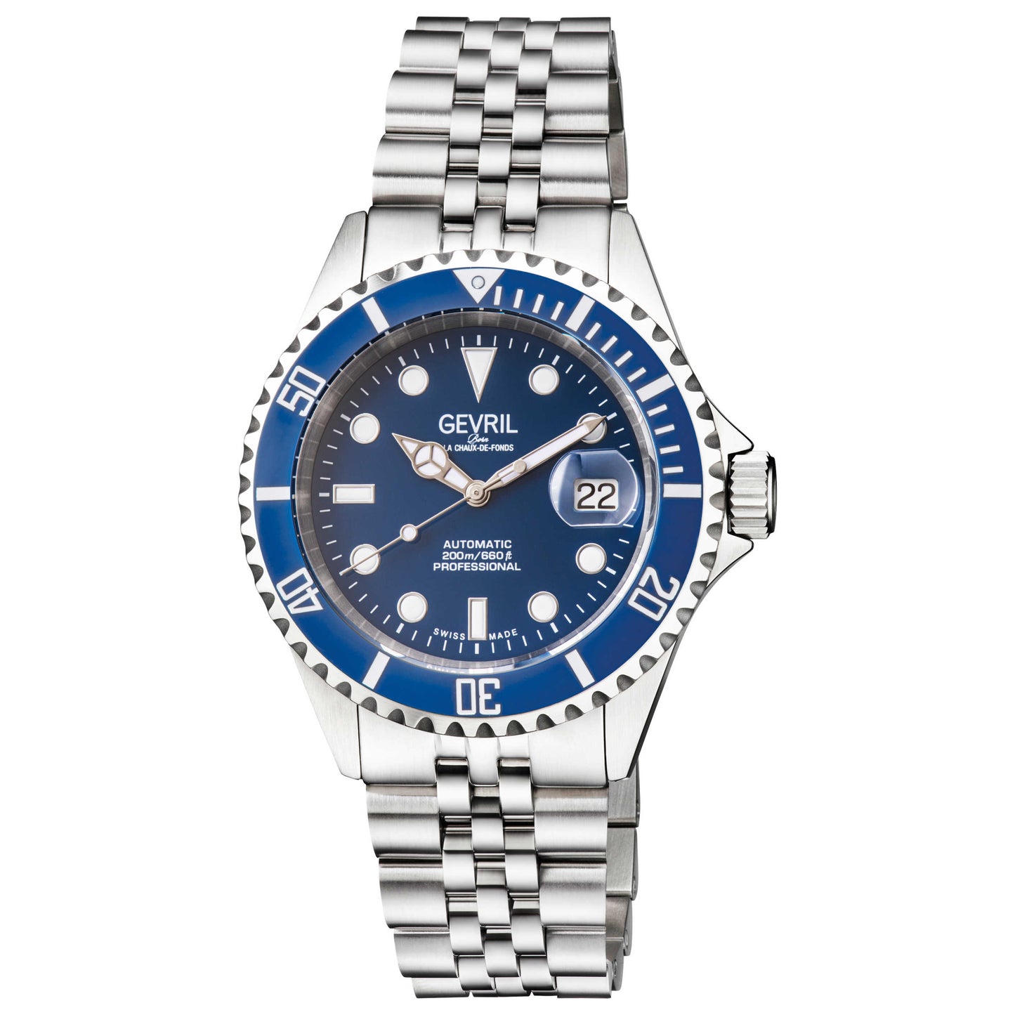 Front view of Gevril Wall Street Men's Automatic Watch 4851B