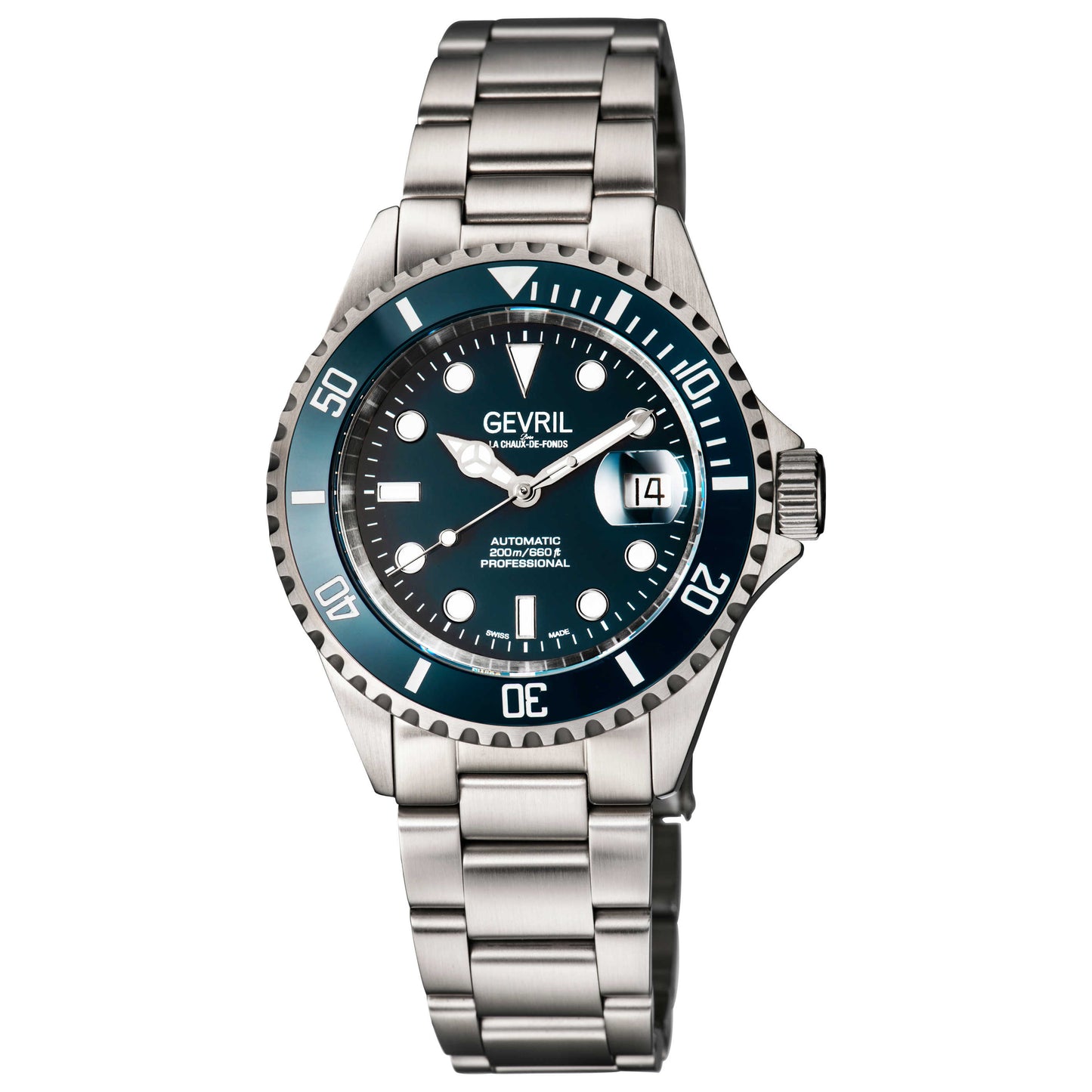 Front view of Gevril Wall Street Men's Automatic Watch 4853A
