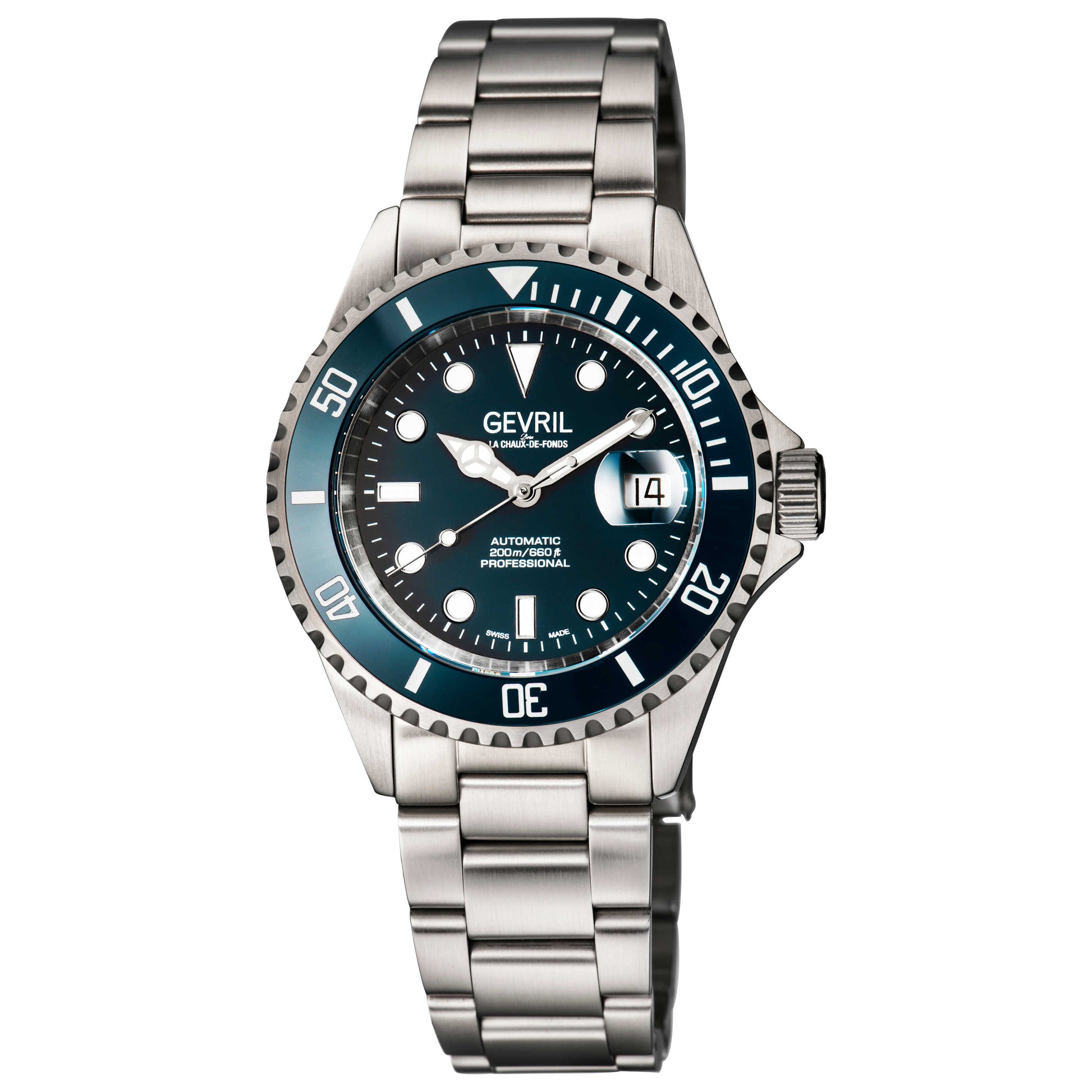 Front view of Gevril Wall Street Men's Automatic Watch 4853A