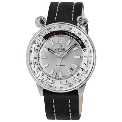 Front view of Gevril Wallabout Men's Automatic Watch 48560A