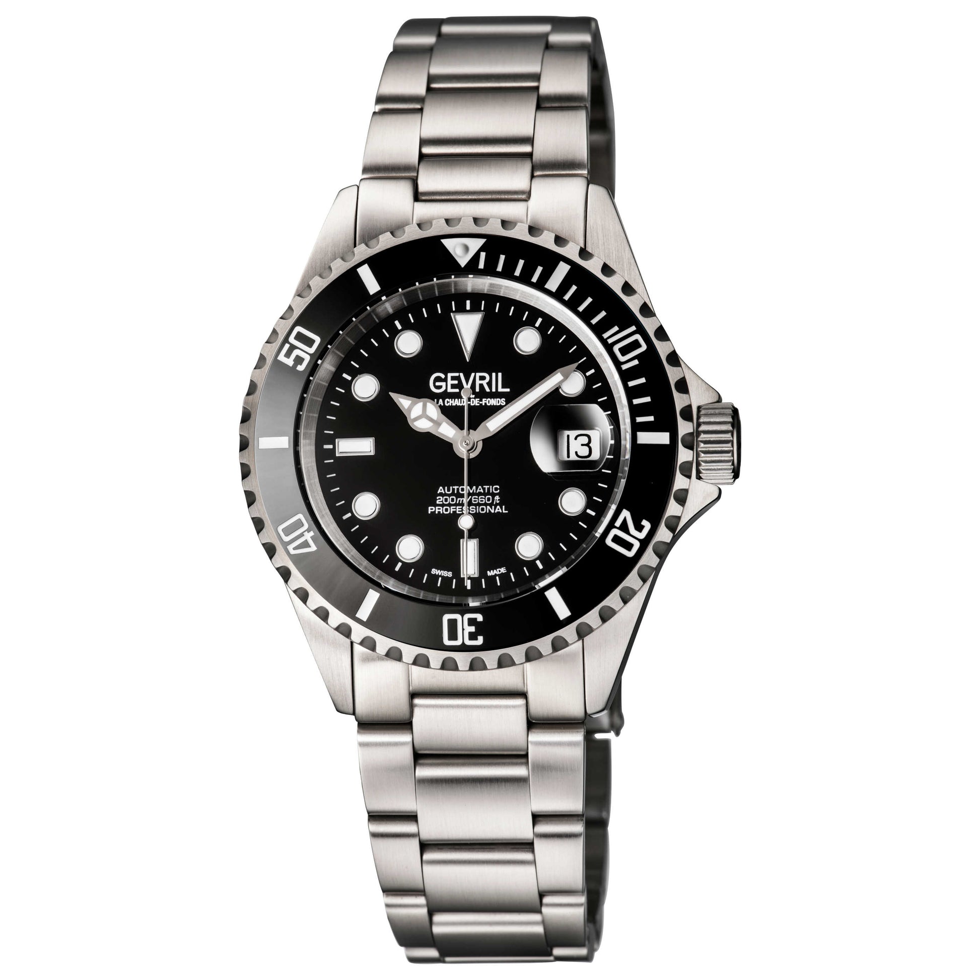 Front view of Gevril Wall Street Men's Automatic Watch 4857A