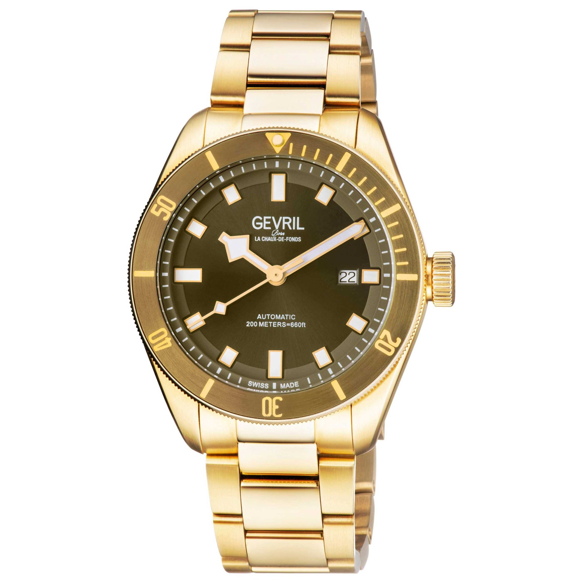Front view of Gevril Yorkville Men's Automatic Watch 48605