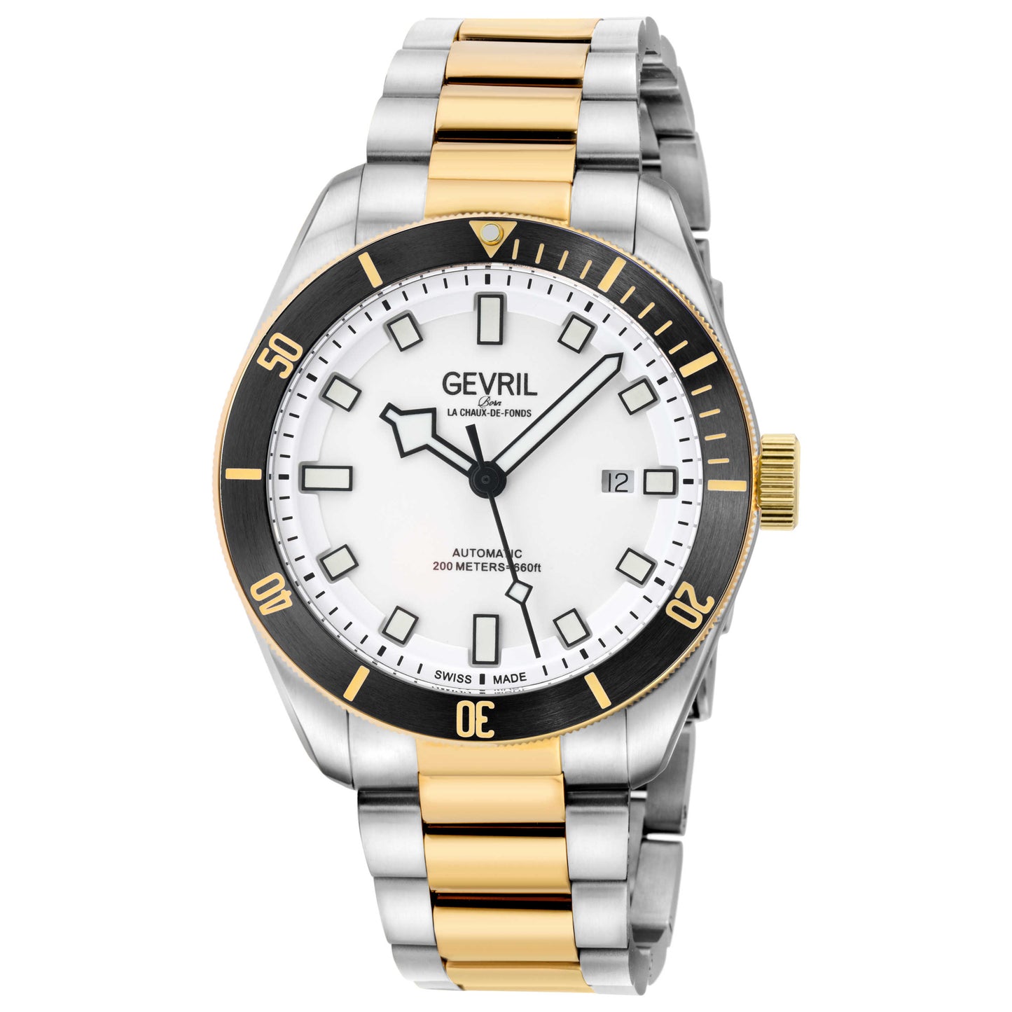 Front view of Gevril Yorkville Men's Automatic Watch 48615B