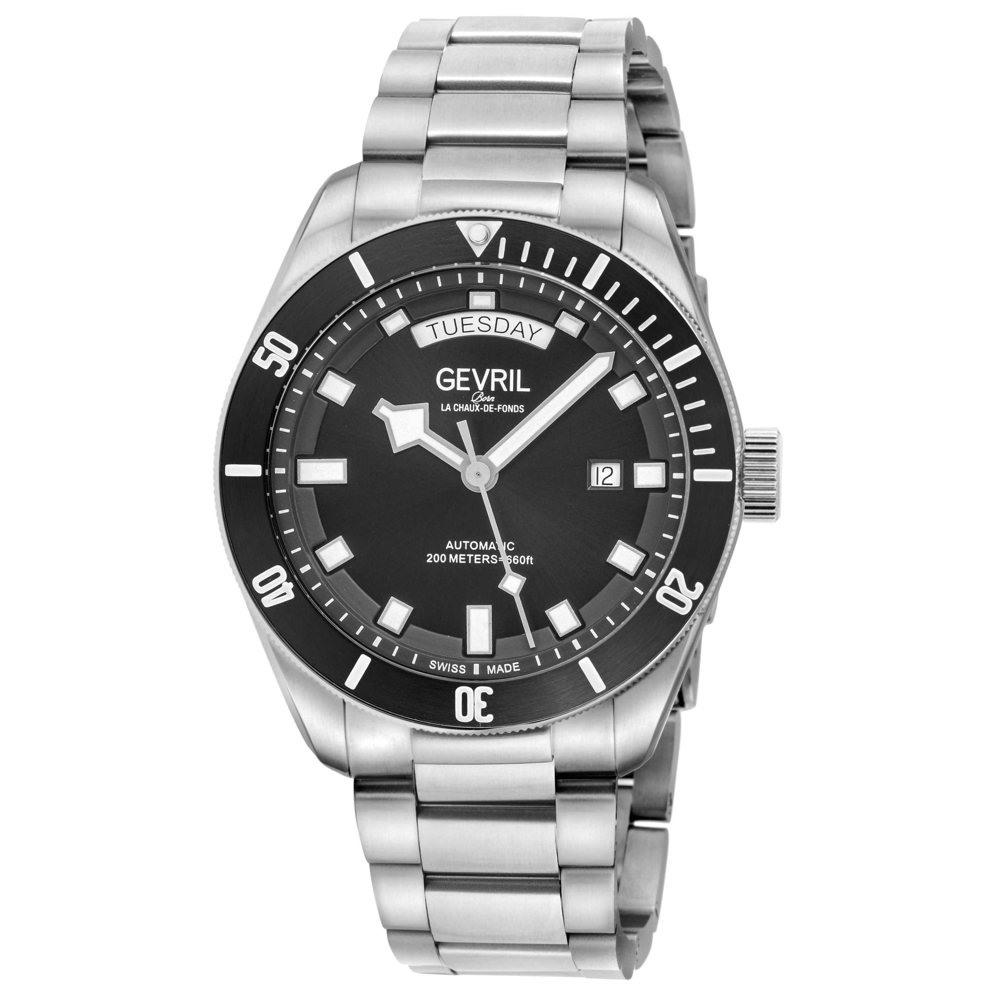 Front view of Gevril Yorkville Men's Automatic Watch 48630B