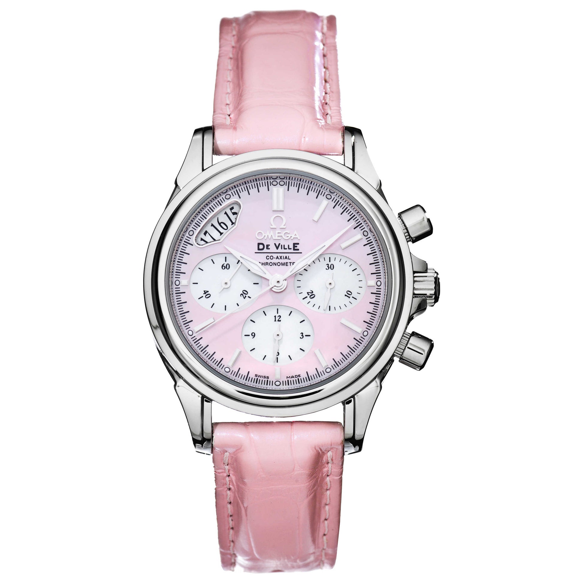 Front view of Omega DeVille Chronograph Women's Watch 4878-74-34