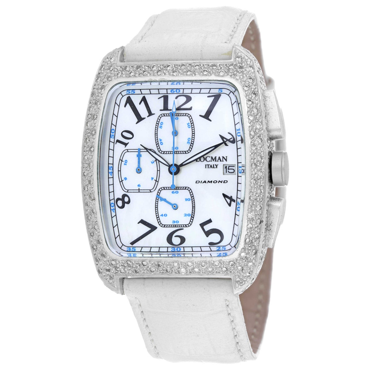 Front view of Locman Classic Women's Quartz Watch 487MOPBKSK2DC/WH