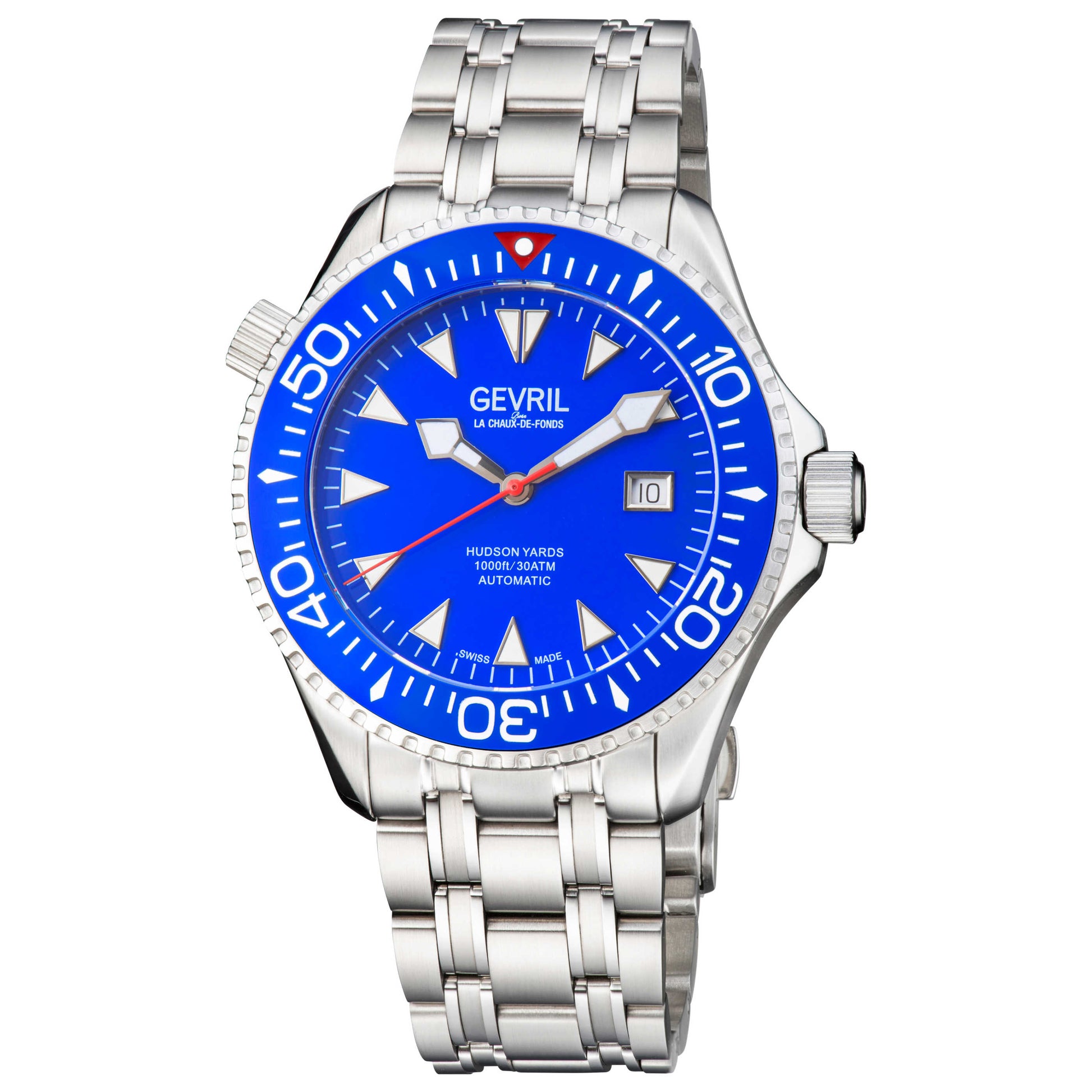 Front view of Gevril Hudson Yards Men's Automatic Watch 48801