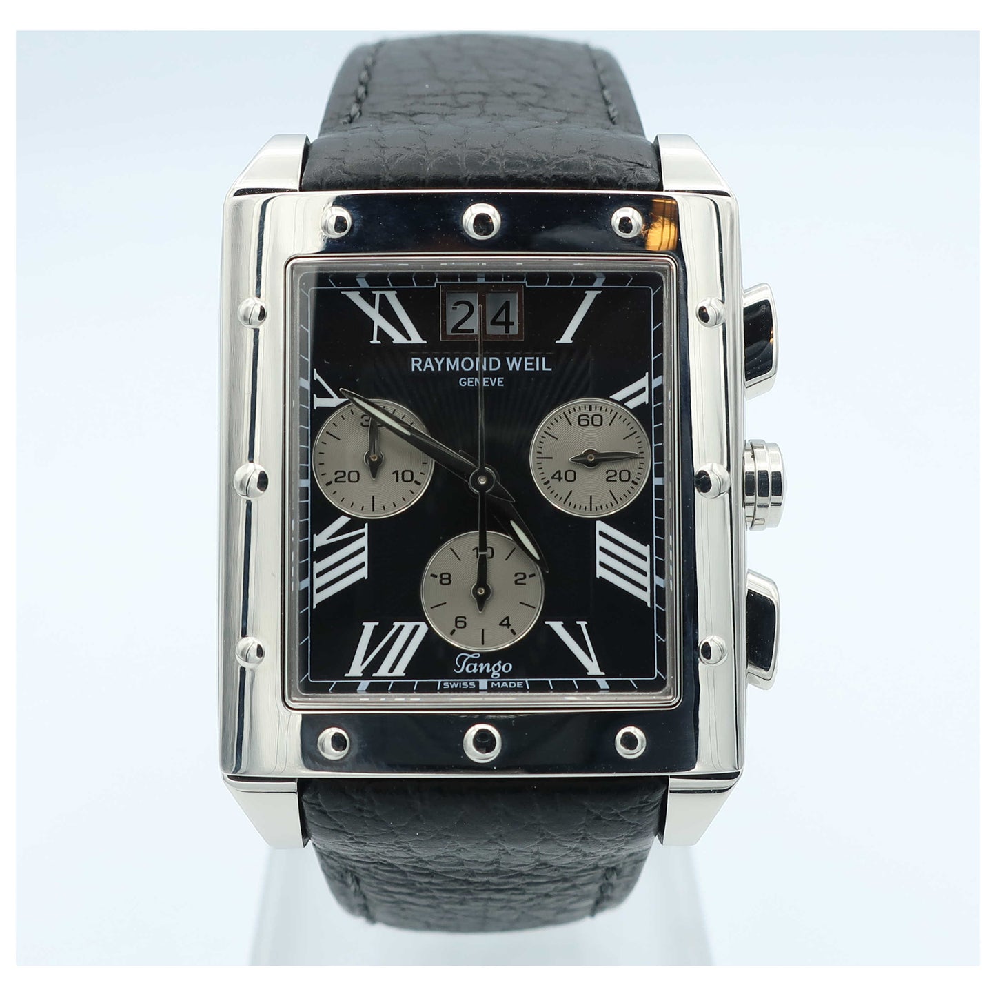 Front view of Raymond Weil Tango Men's Swiss Quartz (Battery-Powered) Watch 4881-STC-00209-SD